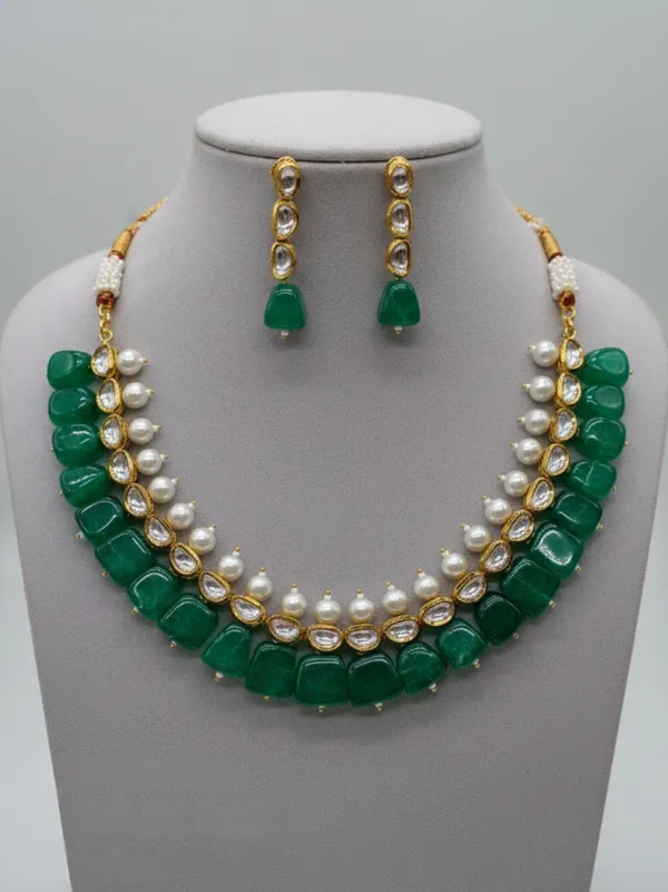 Green_Brass_Kavya_Emerald_Pearl_Kundan_Necklace_Set_For_Women