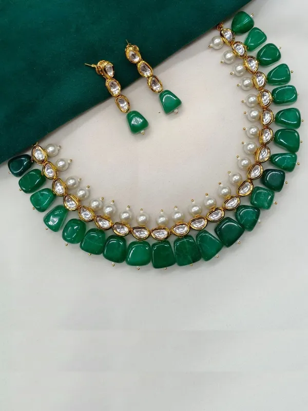 Green_Brass_Kavya_Emerald_Pearl_Kundan_Necklace_Set_For_Women