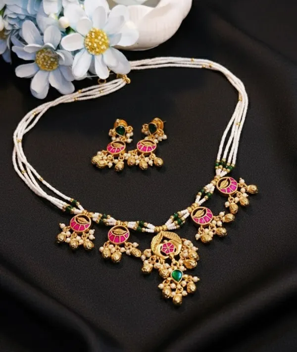 Multicolor_Brass_Tanira_Jadau_Pearl_Necklace_Set_For_Women