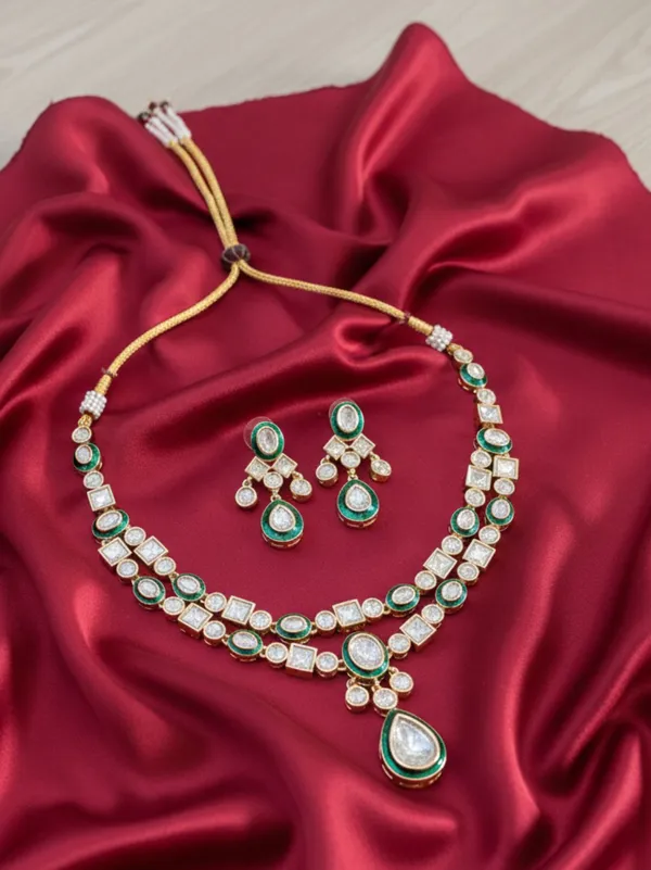 Green_Brass_Ishita_Emerald_Kundan_Necklace_Set_For_Women