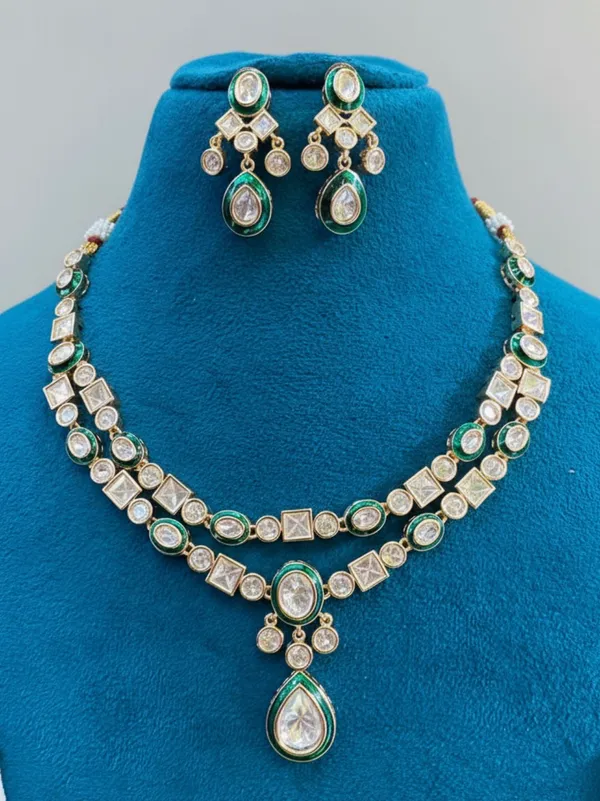Green_Brass_Ishita_Emerald_Kundan_Necklace_Set_For_Women