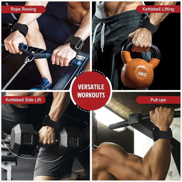 INDIAHUNK®_Weight_Lifting_Grips_(Pair)_–_Heavy-Duty_Gym_Grips_with_Neoprene_Padded_Wrist_Wraps_for_Powerlifting,_Deadlifts,_Rows_&_Pull-Ups_–_Non-Slip_Palm_Grip_Support_for_Bodybuilding_&_Strength_Training