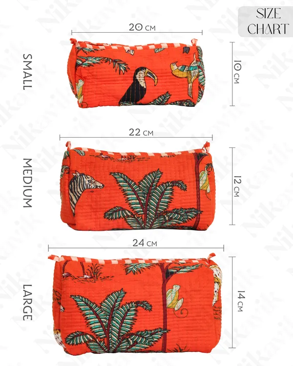 Orange_Cotton_Premium_&_Elegant_Printed_Quilted_Cosmetic_Pouch_Set_For_Unisex_(Set_Of_3)