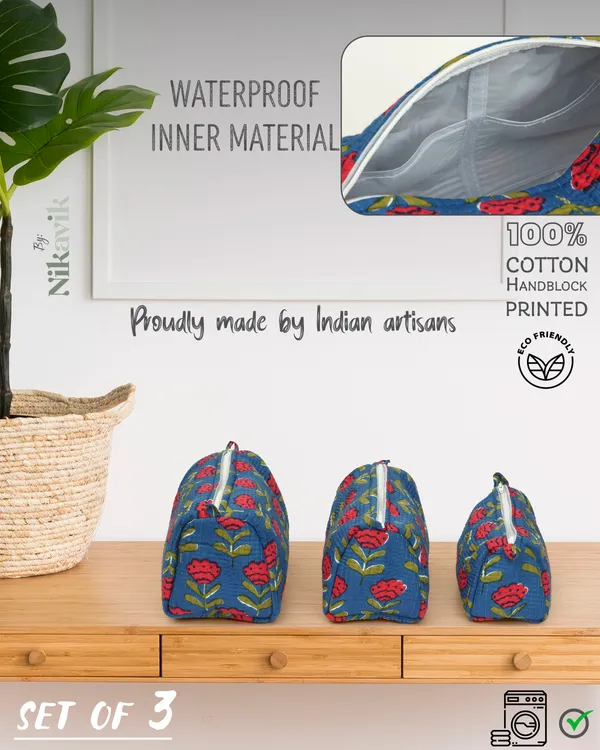 Blue_Red_Cotton_Premium_&_Elegant_Hand_Block_Print_Quilted_Tote_Bag_With_3_Pouches_Set_For_Women_(Set_Of_4)