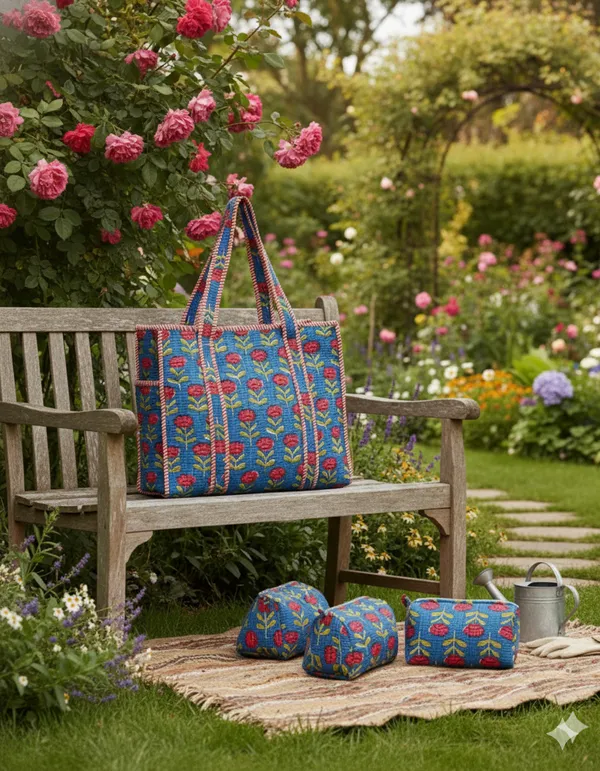 Blue_Red_Cotton_Premium_&_Elegant_Hand_Block_Print_Quilted_Tote_Bag_With_3_Pouches_Set_For_Women_(Set_Of_4)
