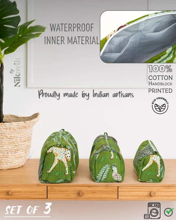 Green_Cotton_Premium_&_Elegant_Printed_Quilted_Cosmetic_Pouch_Set_For_Unisex_(Set_Of_3)