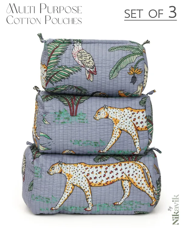Grey_Cotton_Premium_&_Elegant_Printed_Quilted_Cosmetic_Pouch_Set_For_Unisex_(Set_Of_3)