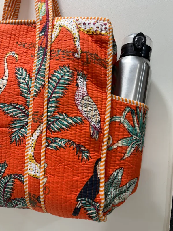 Orange_Cotton_Premium_&_Elegant_Hand_Block_Print_Quilted_Tote_Bag_With_3_Pouches_Set_For_Women_(Set_Of_4)