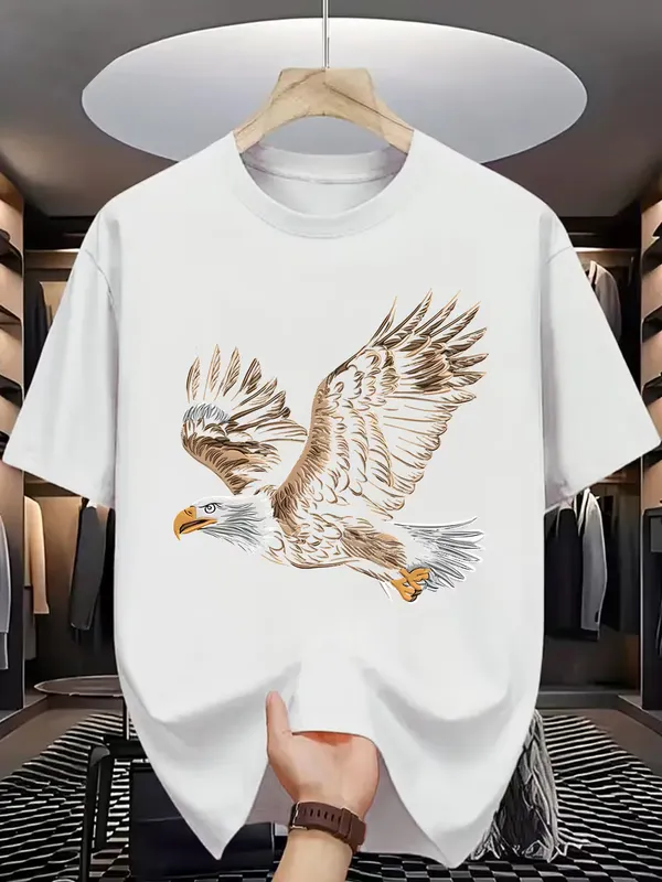Premium_White_Cotton_Flying_Eagle_Graphic_T-Shirt_240_GSM