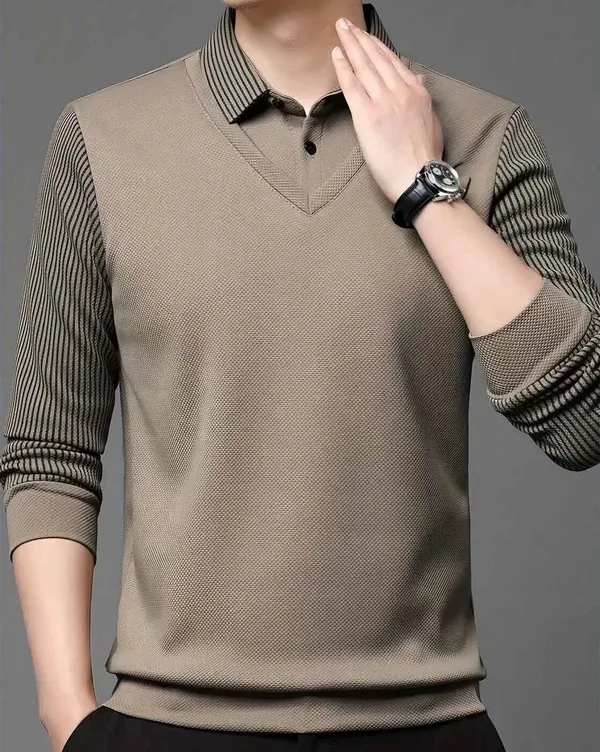 Beige_Premium_100%_Polyester_Full_Sleeve_SweatShirt_For_Men