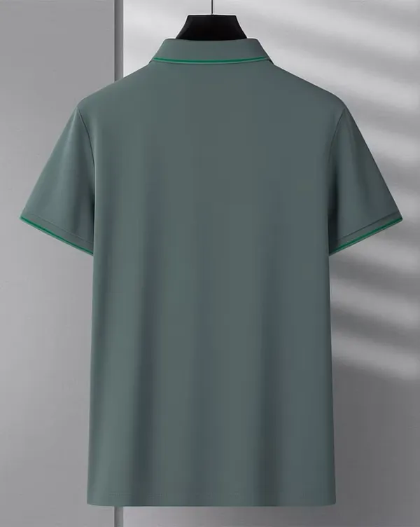 Green_Premium_Cotton_Short_Sleeve_Polo_T-Shirt_For_Men