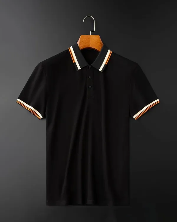 Black_Premium_Cotton_Short_Sleeve_Polo_T-Shirt_For_Men