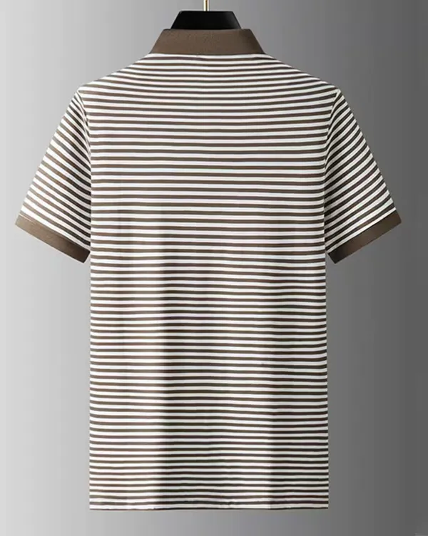 Brown_Premium_Polyester_Short_Sleeve_Polo_T-Shirt_For_Men