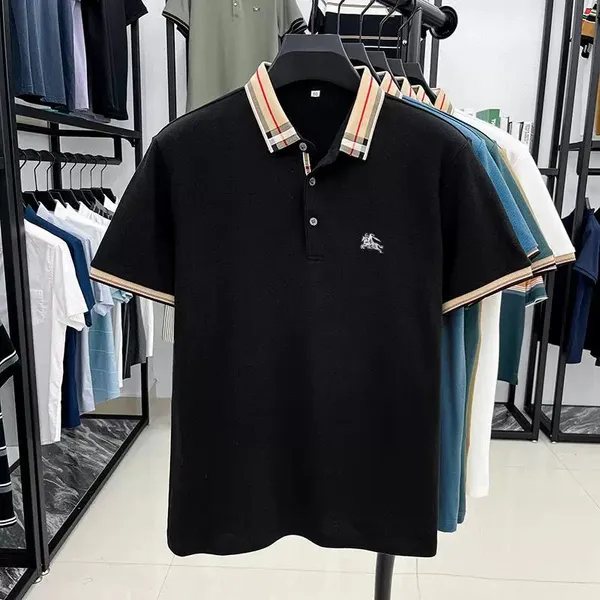 Black_Premium_Cotton_Short_Sleeve_Polo_T-Shirt_For_Men
