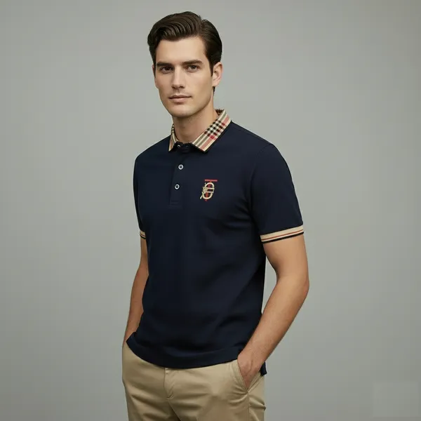 Navy_Blue_Premium_Cotton_Short_Sleeve_Polo_T-Shirt_For_Men