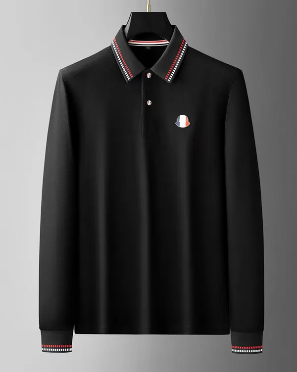 Black_Premium_Cotton_Full_Sleeve_Polo_T-Shirt_For_Men