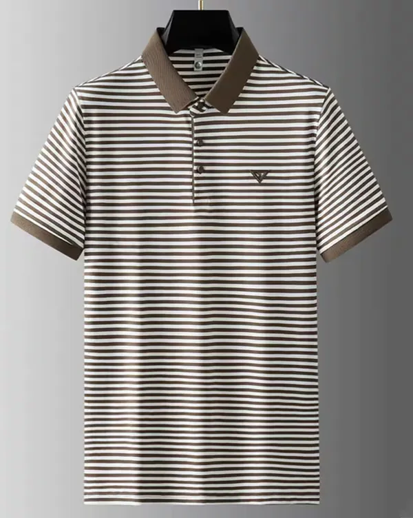 Brown_Premium_Polyester_Short_Sleeve_Polo_T-Shirt_For_Men