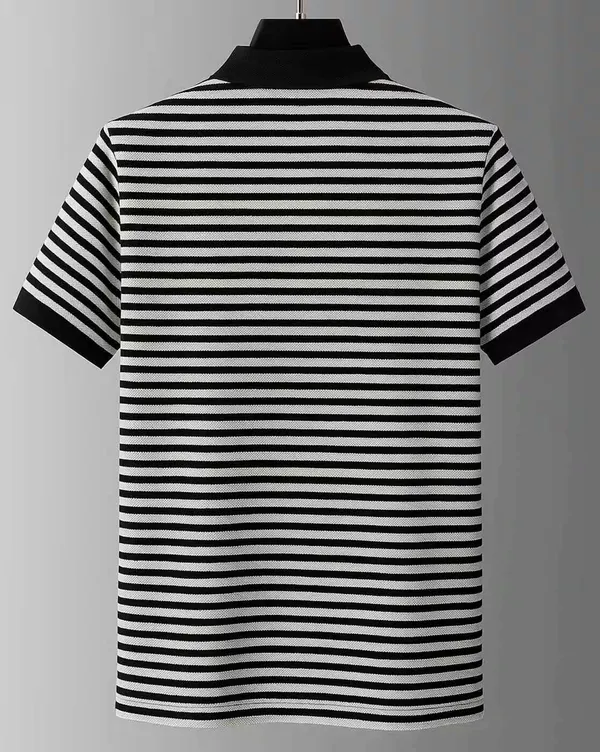 Black_Premium_Polyester_Short_Sleeve_Polo_T-Shirt_For_Men