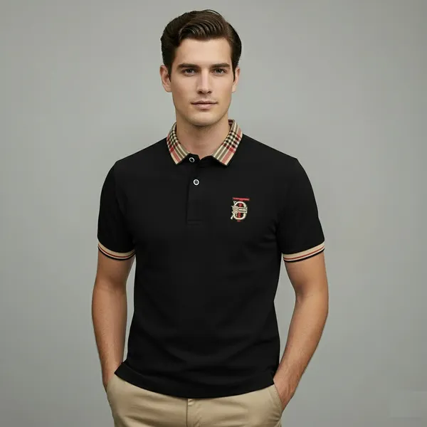 Black_Premium_Cotton_Short_Sleeve_Polo_T-Shirt_For_Men