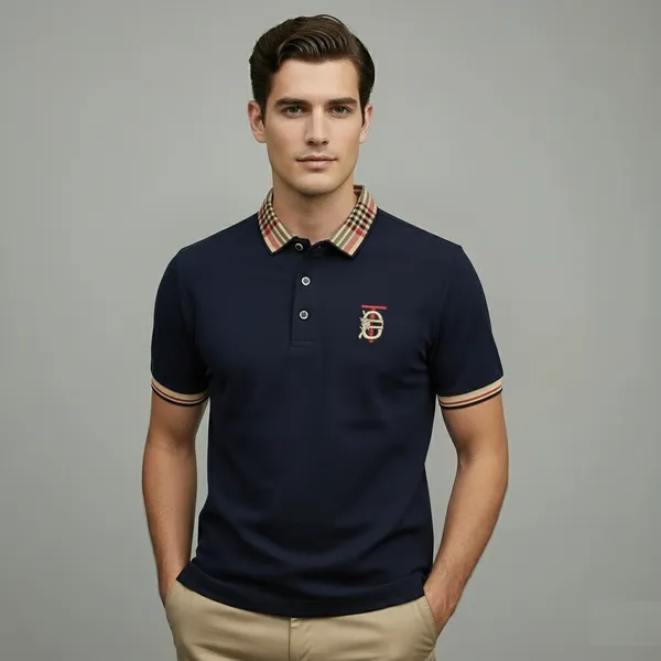 Navy_Blue_Premium_Cotton_Short_Sleeve_Polo_T-Shirt_For_Men