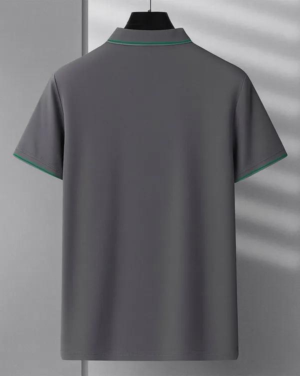 Grey_Premium_Cotton_Short_Sleeve_Polo_T-Shirt_For_Men