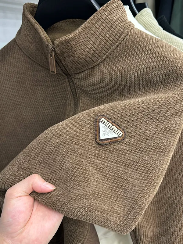 Brown_Premium_Cotton_Full_Sleeve_Polo_T-Shirt_For_Men