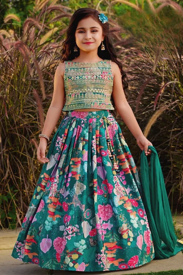 Green_Digital__Kids_Premium_Lehenga