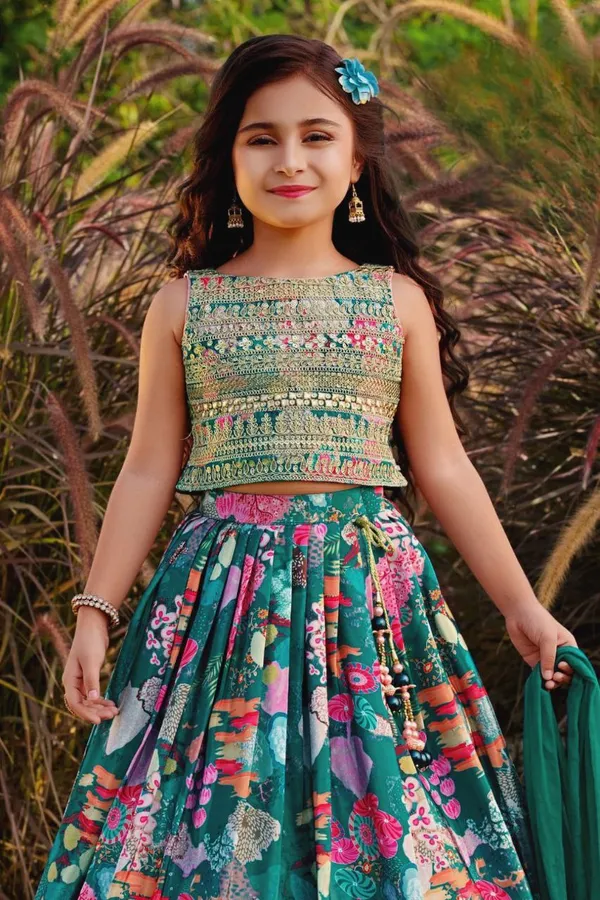 Green_Digital__Kids_Premium_Lehenga