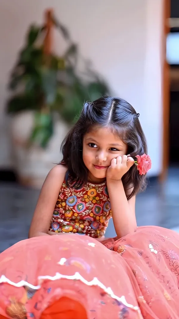 Gajri_kids_Girls_lengha_choli____FABRIC:-Heavy_Faux_Georgette__With_Embroidery_Siqunce_Work_INNER:-_Micro_Cotton___CHOLI_:-_Full_Sttiched