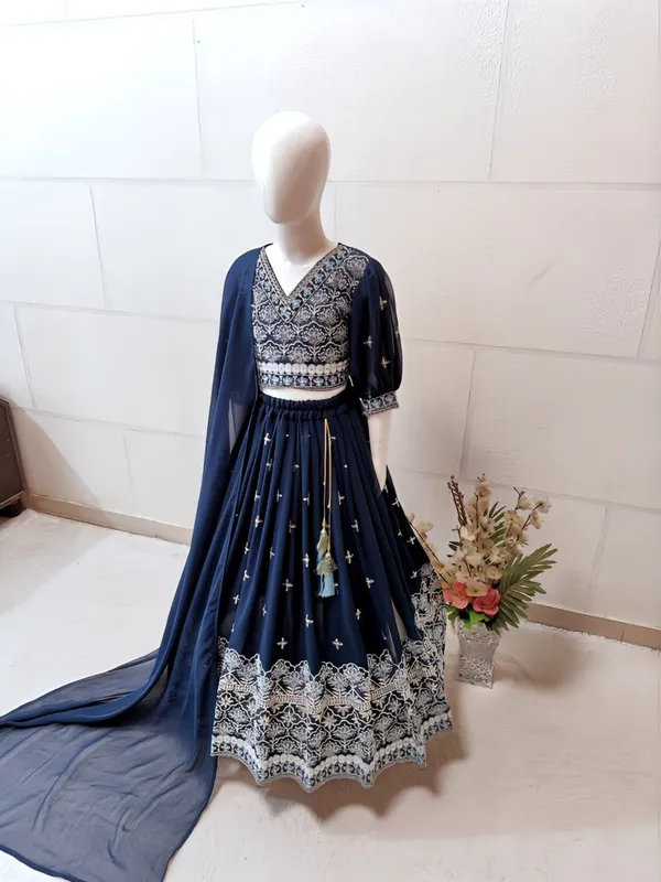 Dark_blue_Faux_Georgette_Embroidered_Sequences_Lehenga_Choli_For_Girls