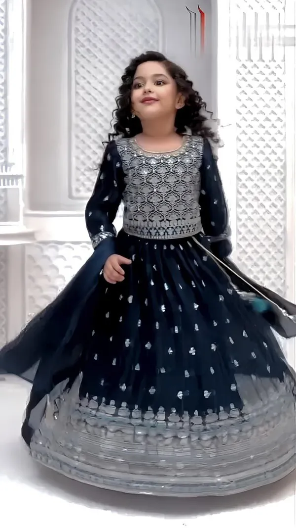 Dark_blue_Faux_Georgette_Embroidered_Sequences_Lehenga_Choli_For_Girls