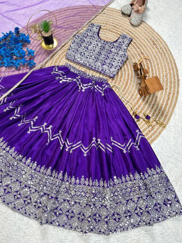 Purple_Chinon_Silk_Beautiful_Sicavs_Embroidered_Lehenga_Choli_For_Girls