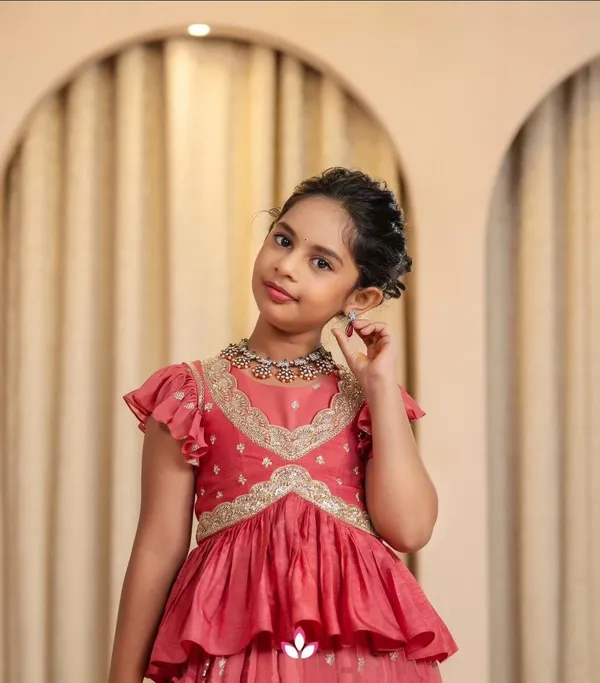 Light_Pink_Chinon_Silk_Lehenga_Choli_For_Girls