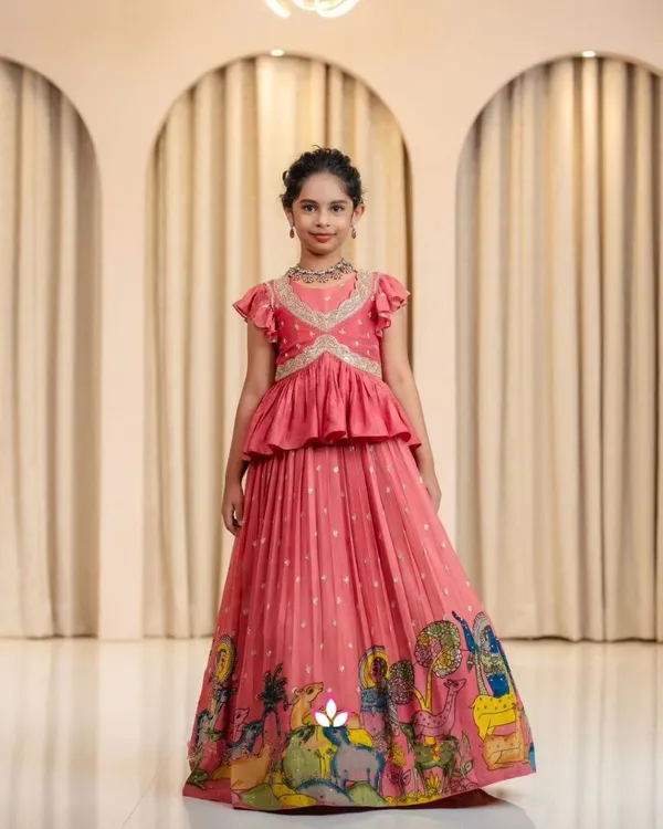 Light_Pink_Chinon_Silk_Lehenga_Choli_For_Girls