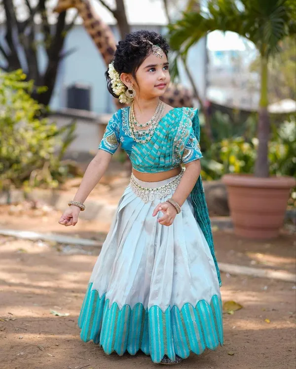 White_Sky_Blue_Heavy_Chelline_With_Embroidered_Sicavs_Cut_Work_Lehenga_Choli_For_Girls
