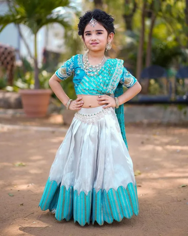 White_Sky_Blue_Heavy_Chelline_With_Embroidered_Sicavs_Cut_Work_Lehenga_Choli_For_Girls