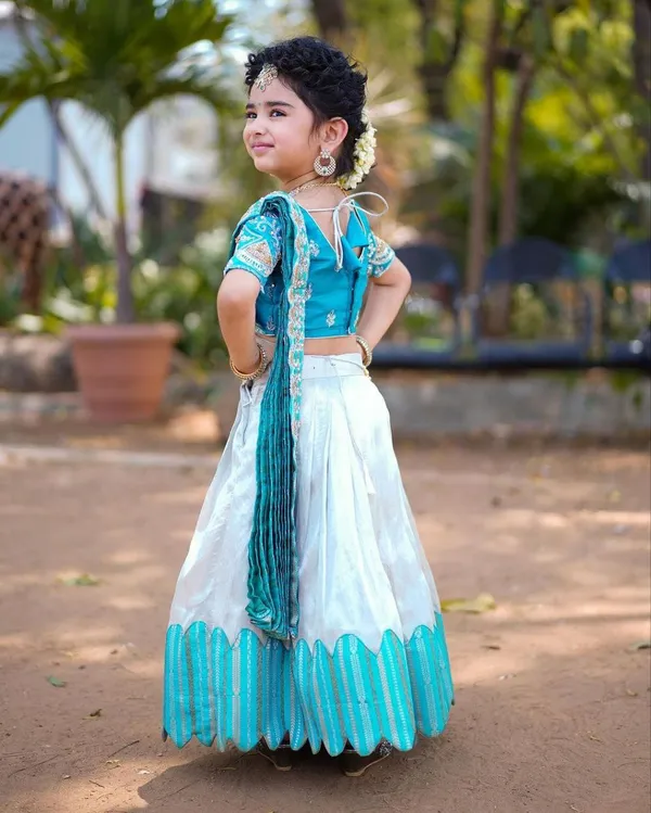 White_Sky_Blue_Heavy_Chelline_With_Embroidered_Sicavs_Cut_Work_Lehenga_Choli_For_Girls
