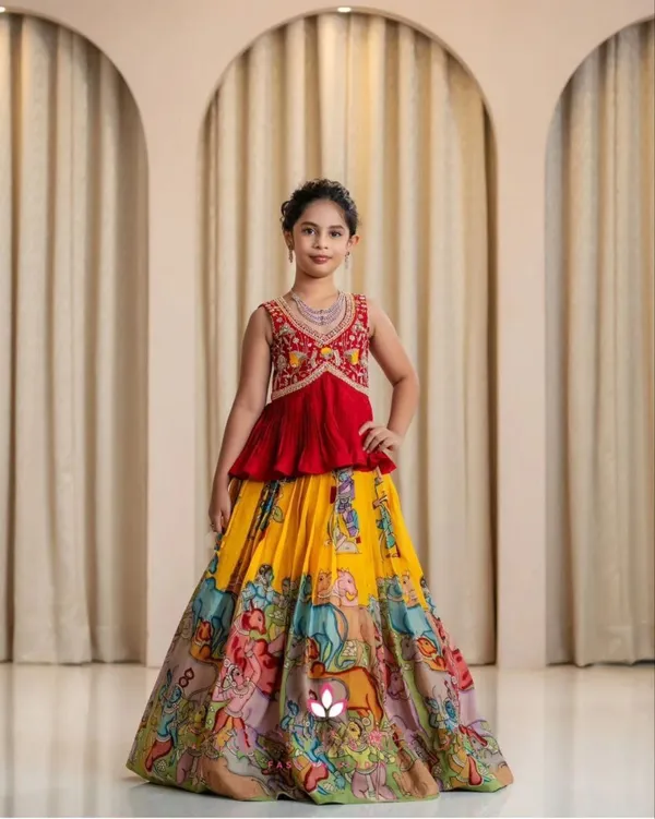 Yellow_Red_Premium_Lehenga_for_Girls