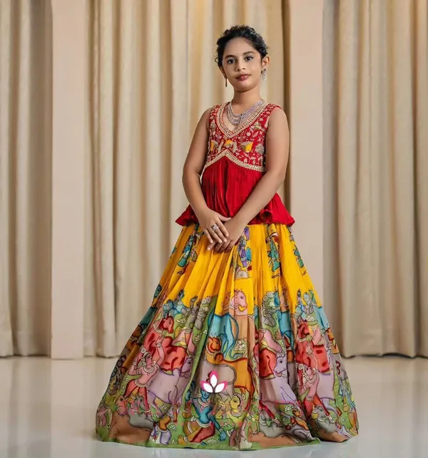 Yellow_Red_Premium_Lehenga_for_Girls