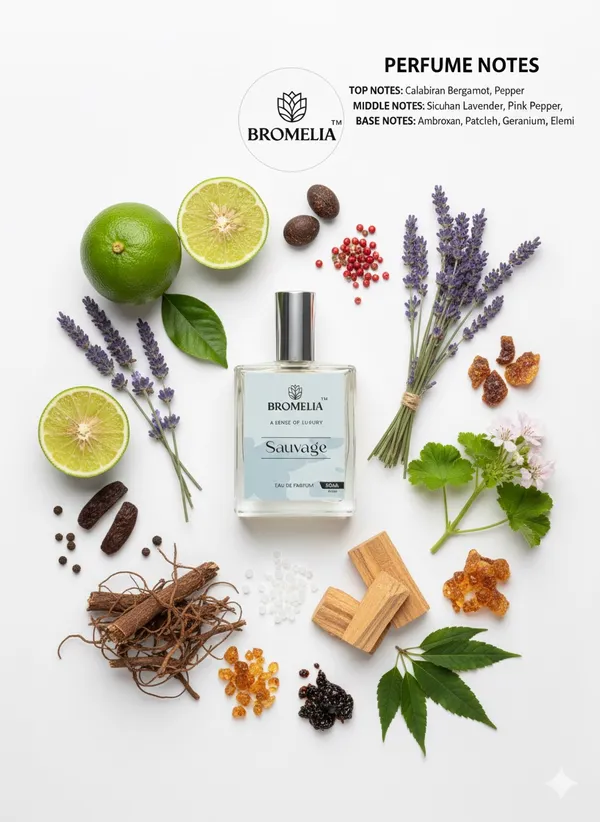 100%_Natural_Bromelia_Sauvage_Eau_De_Parfum_|_Fresh_Spicy_Aromatic_Perfume_|_Bergamot,_Pepper,_Lavender_&_Ambroxan_|_Long_Lasting_Luxury_Fragrance_|_50_Ml__For_Men
