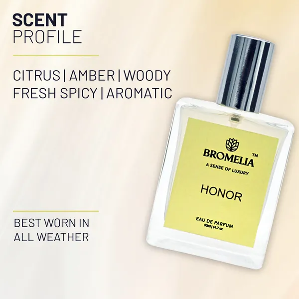 100%_Natural_Bromelia_Honor_Eau_De_Parfum_|_Luxury_Long_Lasting_Perfume_Spray_|_Unisex_Designer_Inspired_Fragrance_|_Sophisticated_Everyday_Scent-50Ml_For_Women_&_Men