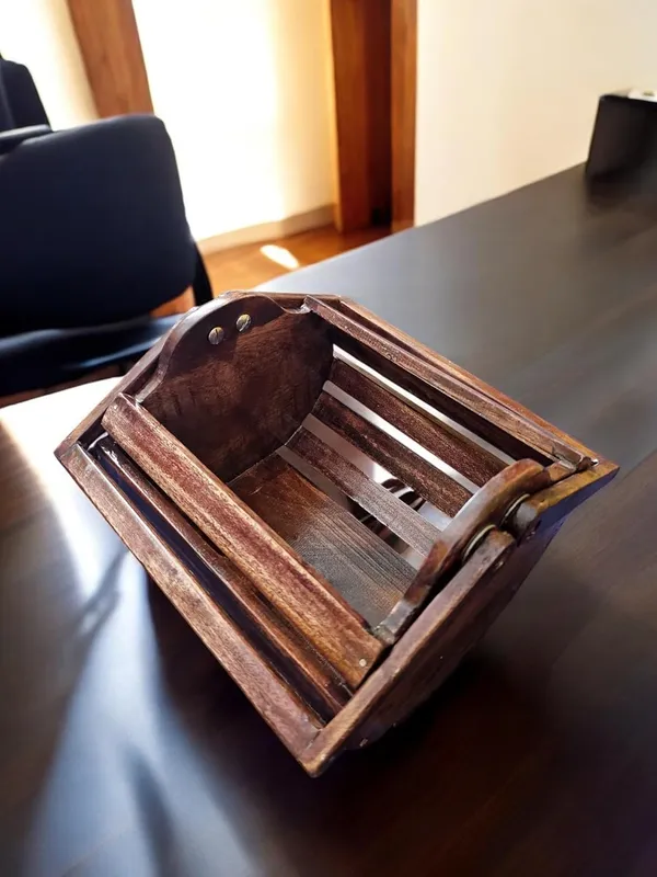 Brown_Rustic_Wooden_Fruit_And_Vegetable_Storage_Basket,_Slatted_Design,_Tabletop