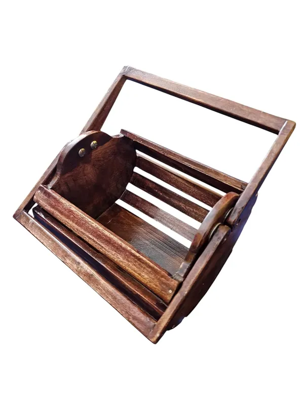Brown_Rustic_Wooden_Fruit_And_Vegetable_Storage_Basket,_Slatted_Design,_Tabletop