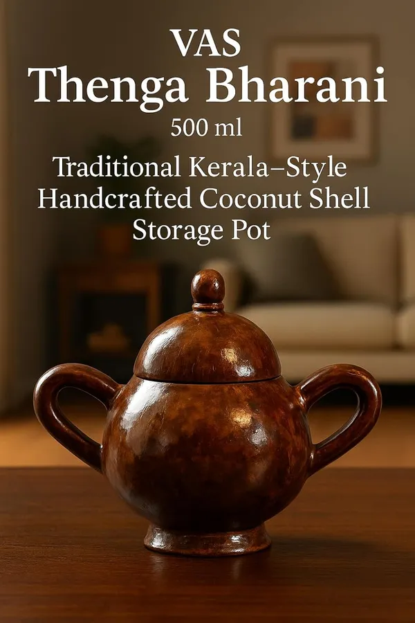 Brown_Vas_Thenga_Bharani_500_Ml_|_Traditional_Kerala-Style_Handcrafted_Coconut_Shell_Storage_Pot_|_Eco-Friendly_Multipurpose_Container_With_Lid_&_Twin_Handles_|_Rustic_Kitchen_Decor