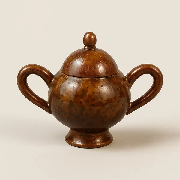 Brown_Vas_Thenga_Bharani_500_Ml_|_Traditional_Kerala-Style_Handcrafted_Coconut_Shell_Storage_Pot_|_Eco-Friendly_Multipurpose_Container_With_Lid_&_Twin_Handles_|_Rustic_Kitchen_Decor