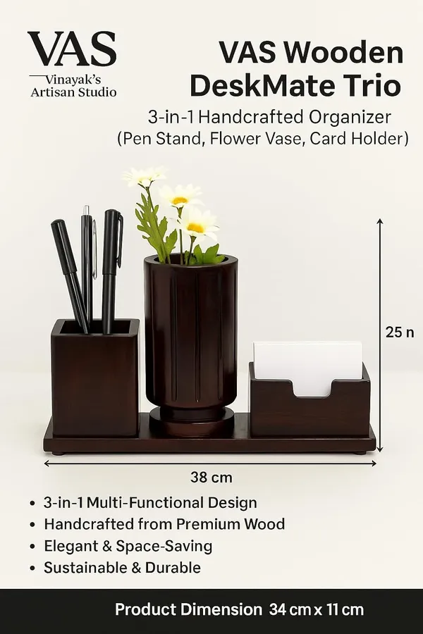 Dark_Brown_Vas_Deskmate_Trio_3-In-1_Handcrafted_Wooden_Organizer_(Pen_Stand,_Flower_Vase_&_Card_Holder)