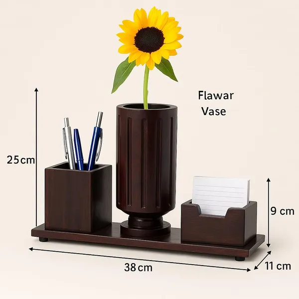 Dark_Brown_Vas_Deskmate_Trio_3-In-1_Handcrafted_Wooden_Organizer_(Pen_Stand,_Flower_Vase_&_Card_Holder)
