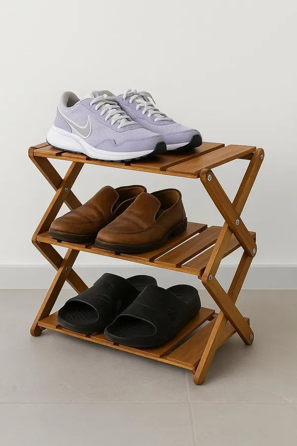 Natural_Brown_Wooden_Foldable_Shoe_Rack,_53_Cm_Length_X_25_Cm_Width_X_54_Cm_Height