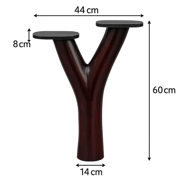 Light_Brown_&_Dark_Brown_Handcrafted_Jackfruit_Wood_Twin_Flower_Vase_Stand_|_Y-Shaped_Solid_Wood_Pedestal_|_Home,_Pooja_&_Living_Room_Decor_|_Eco-Friendly_Wooden_Decor_Stand_(5.6_Kg,_60_Cm_Height)