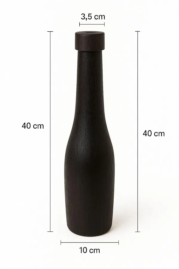 Black_Handcrafted_Jackfruit_Wood_Flower_Vase_|_Vas_|_40_Cm_Bottle_Design_For_Home